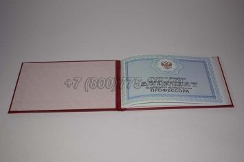 Аттестат Профессора 2020г в Омске
