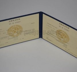 Диплом Техникума Туркменской ССР в Омске