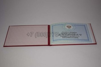 Аттестат Профессора 2016г в Омске