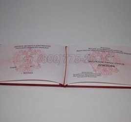 Диплом Доктора Наук 2021г в Омске